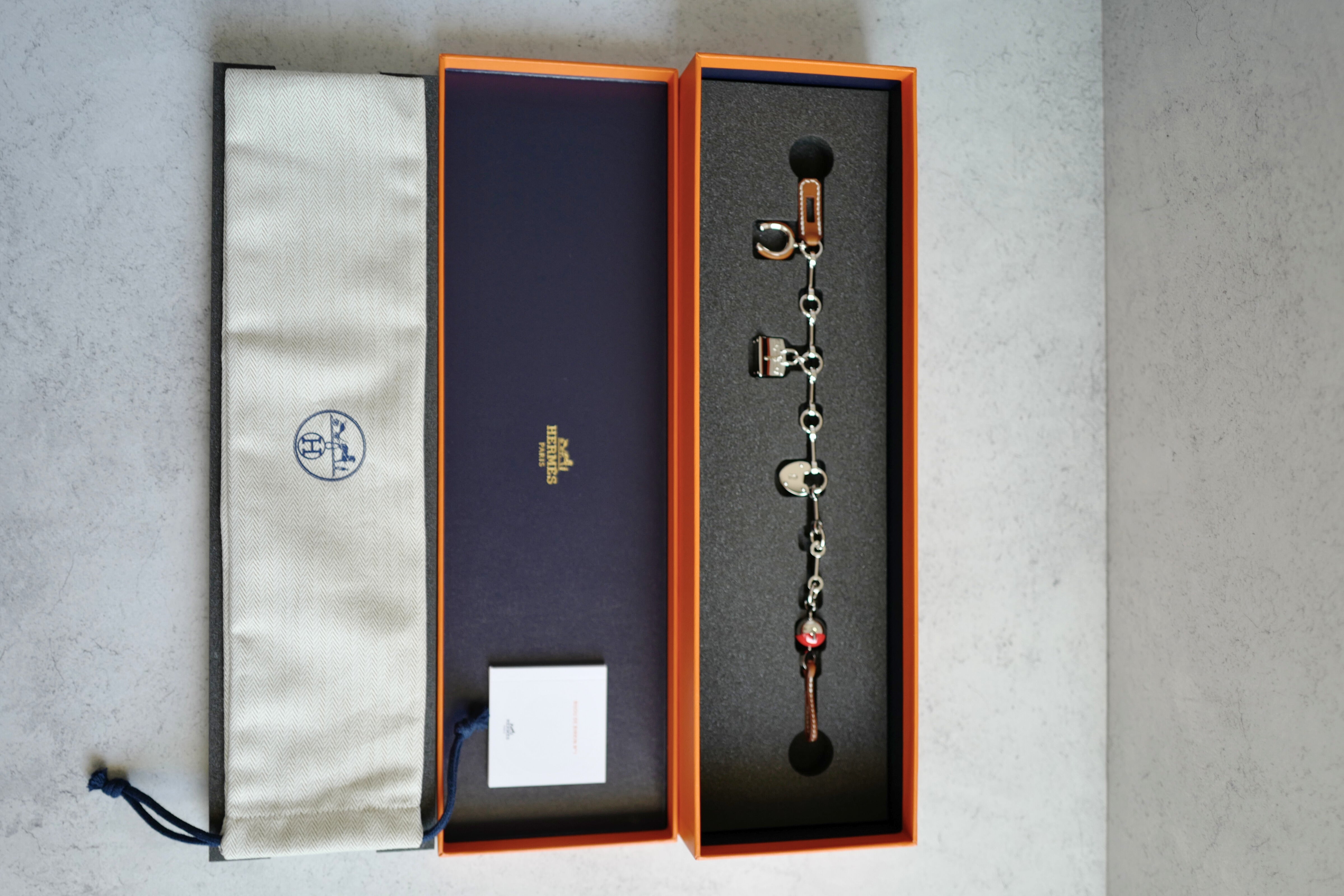 Hermès Bijou Birkin N°1 Charm Fauve/Rouge Metal and Barenia Calfskin