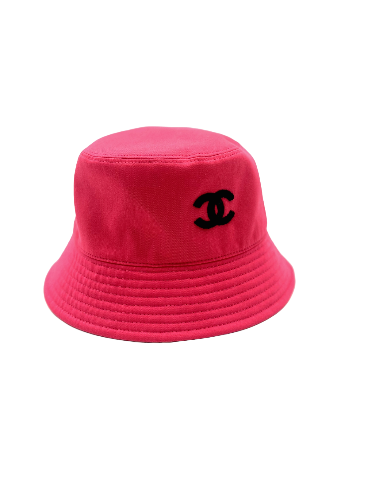 Chanel Bucket Hat Pink CC Logo NEW