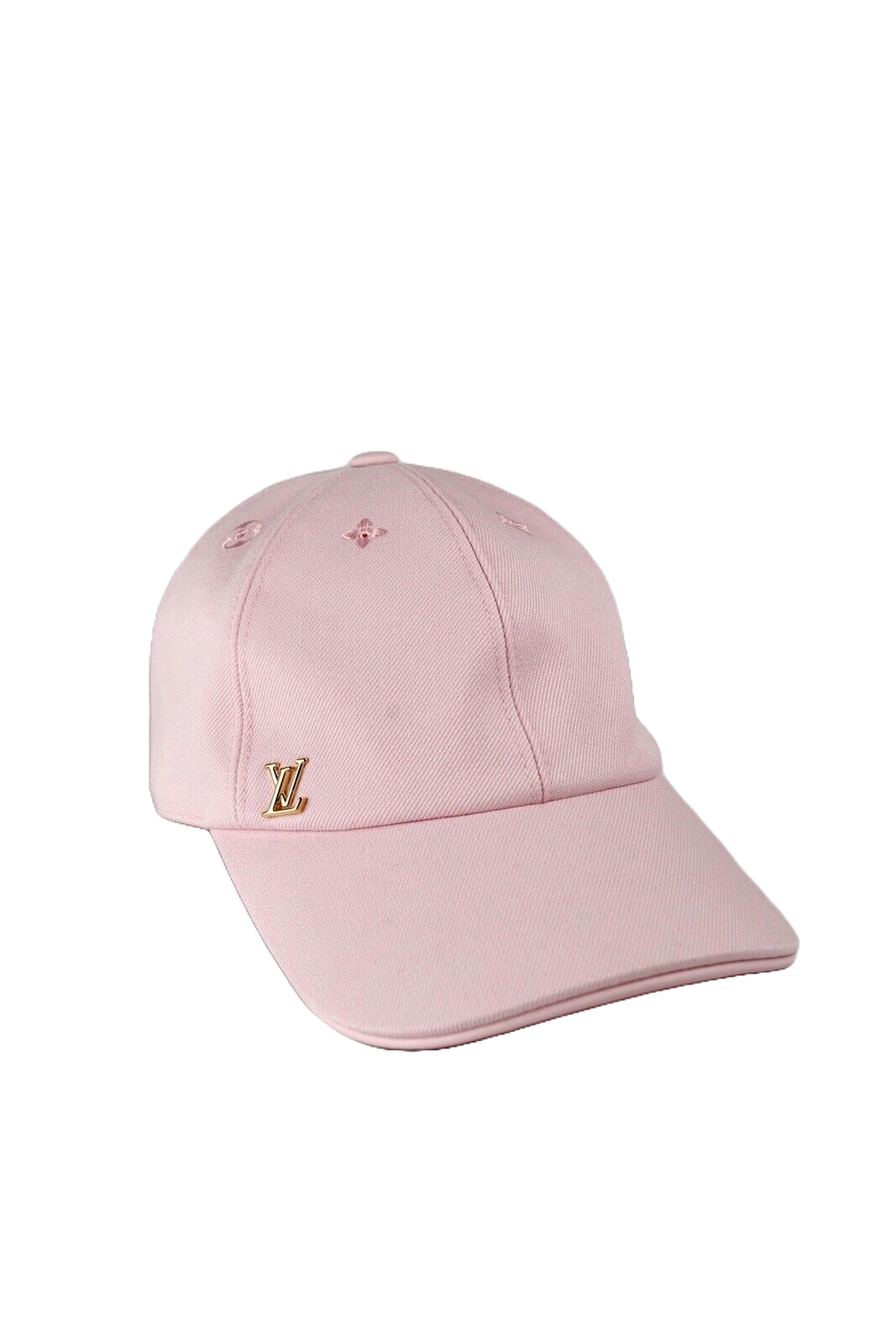 Louis Vuitton “LV” Iconic Cap Light Pink With Gold LV Logo NEW