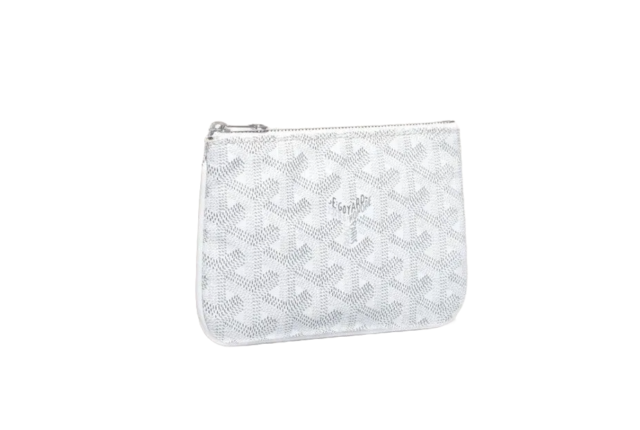 Goyard Mini Senat Wallet in White Monogram BNIB