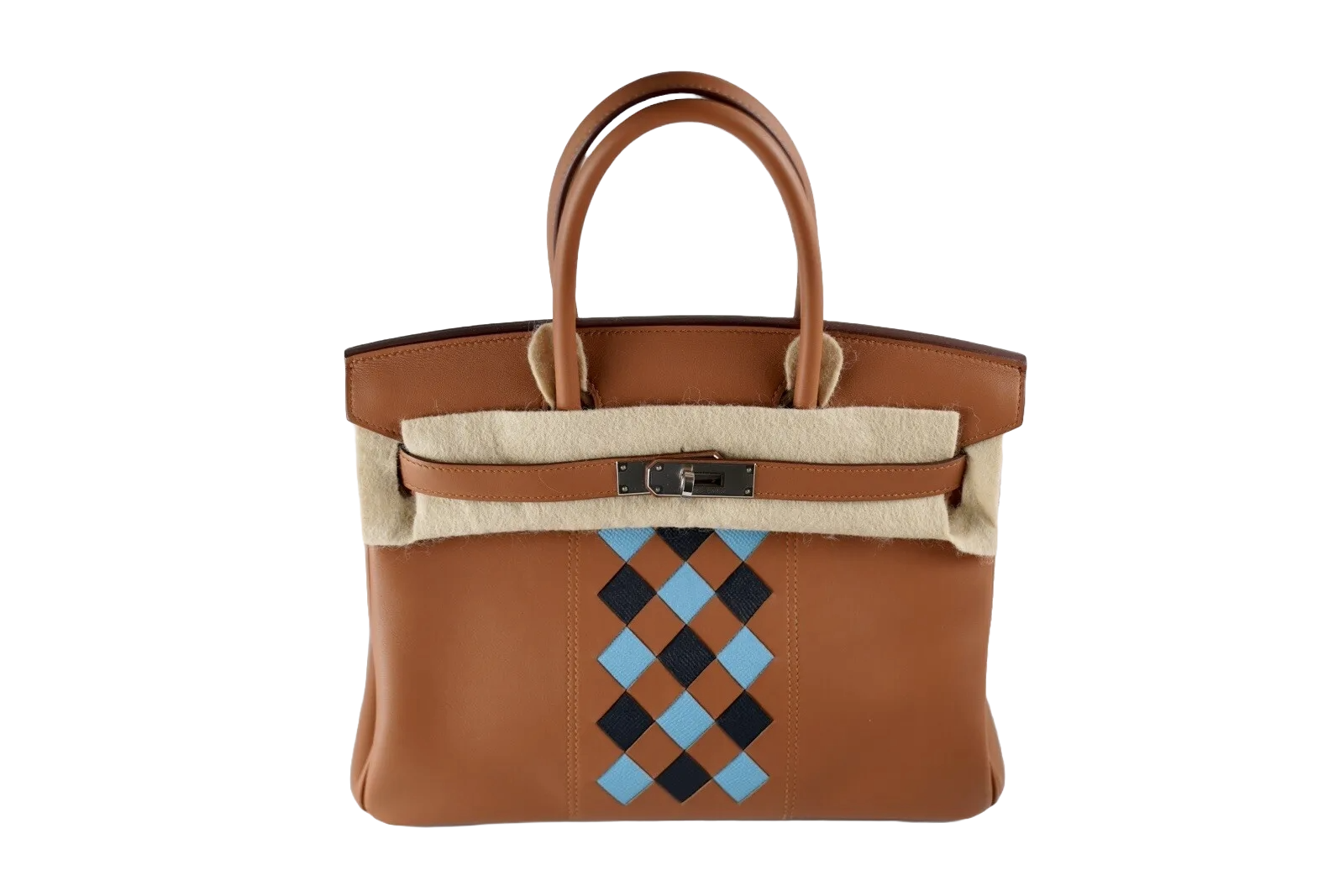 Hermes Birkin 30 Swift Epsom Tressage Bleu du Nord Bleu Indigo Limited
