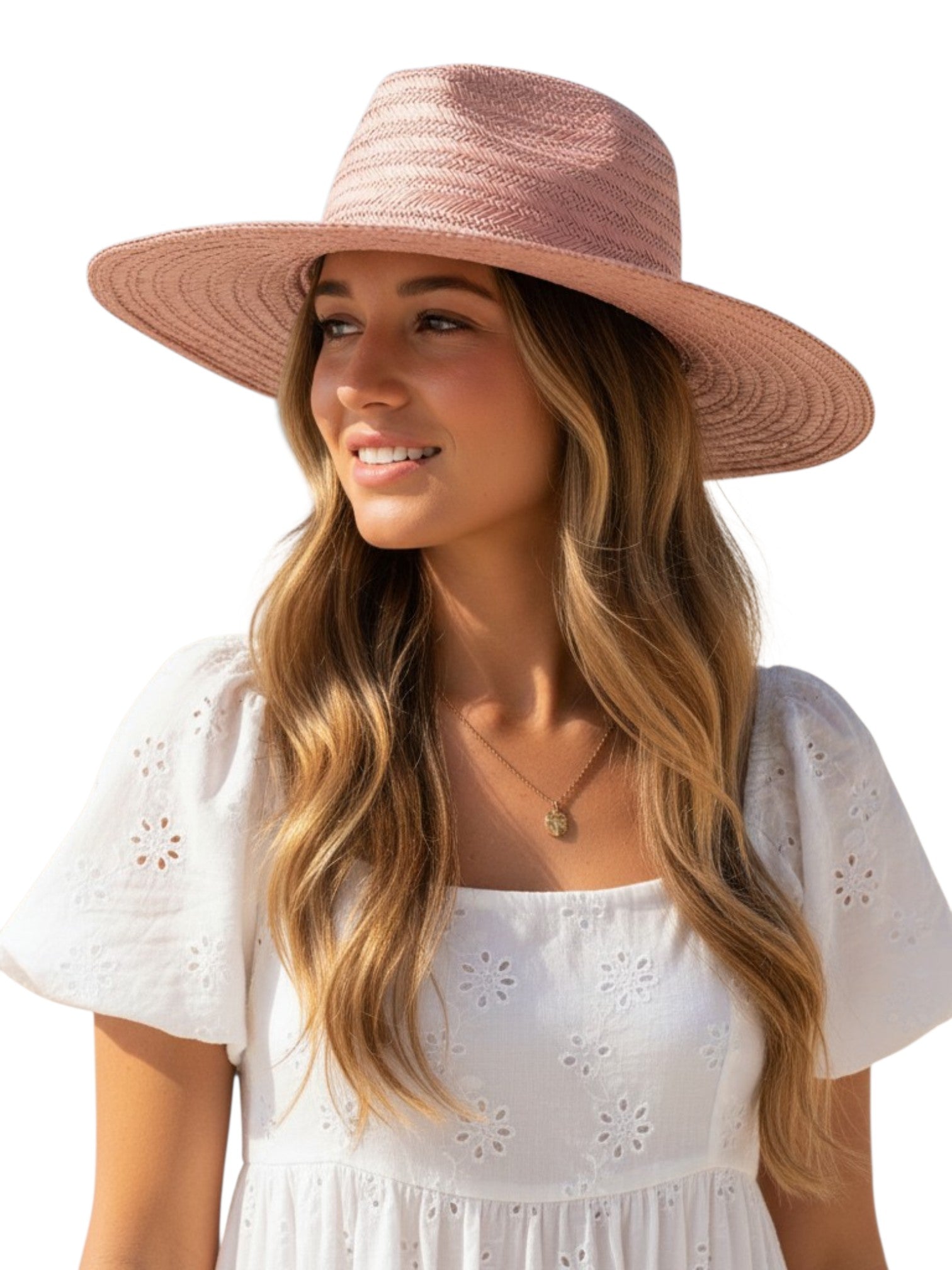 Brand New Loro Piana Akemi Hat in Magnolia Blossom Pink Small Size