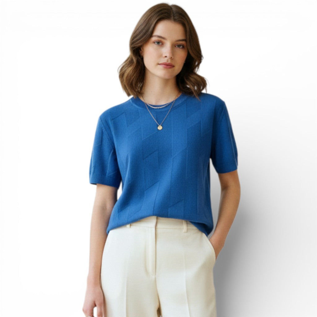 Hermès Pull Manches Longues Bleu Payne Size 38