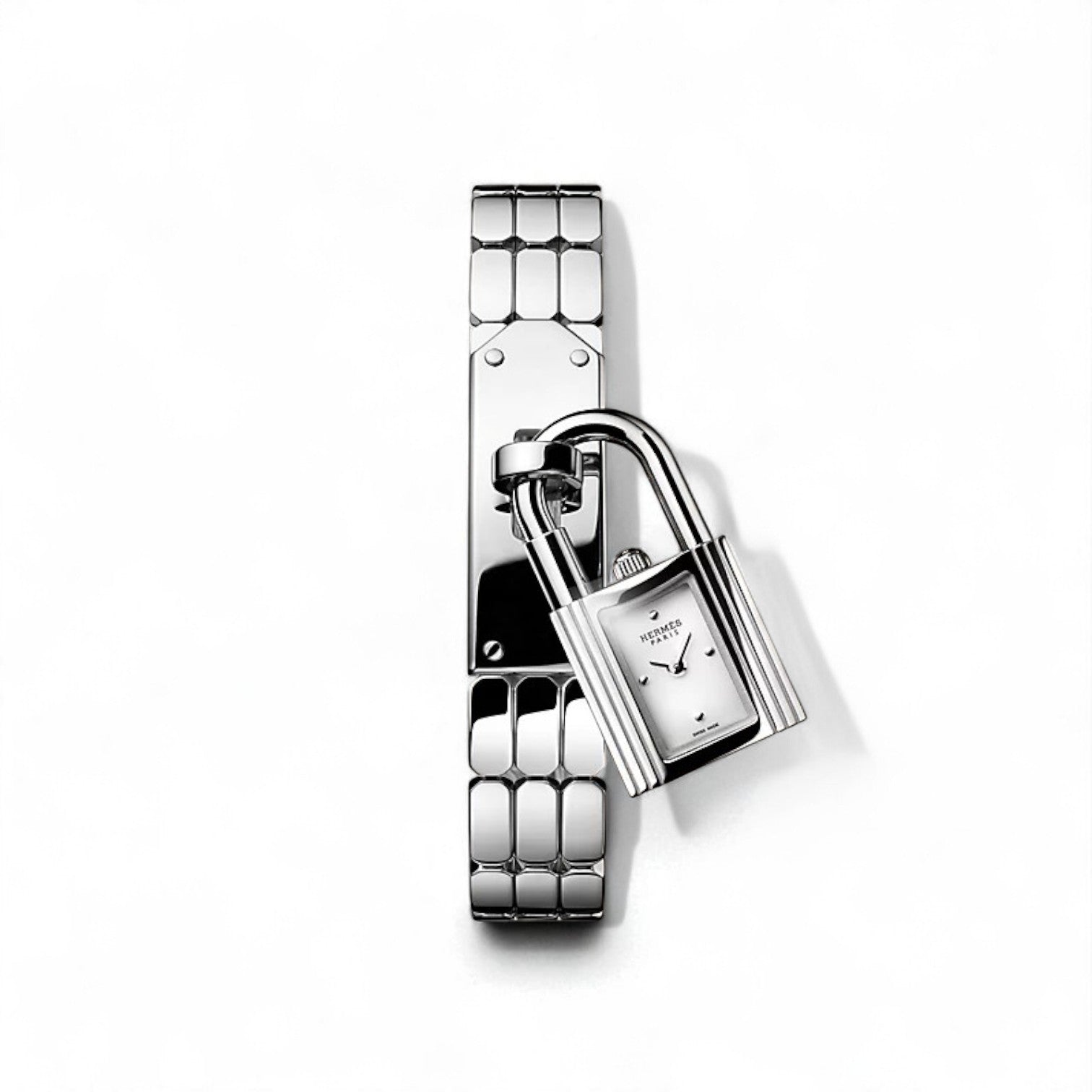 BNIB HERMES Kelly Steel watch, Mini model, 16 mm
