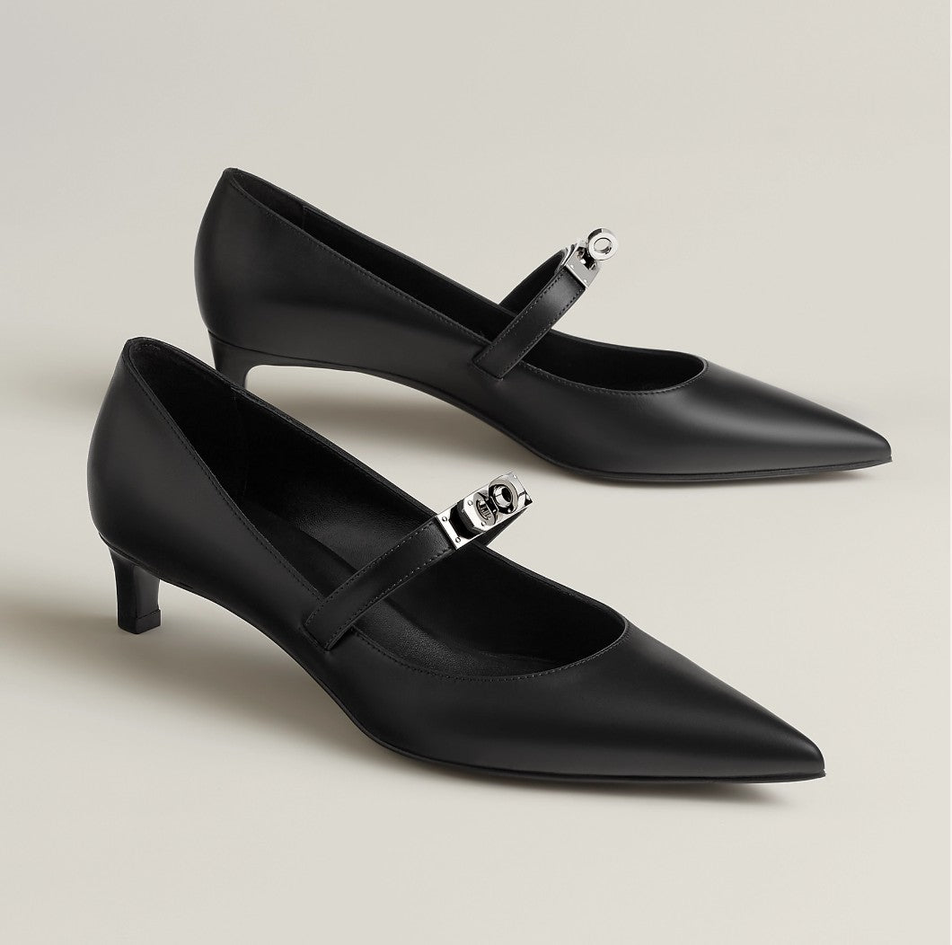 Brand New Hermès Kiara 40 Pumps in Noir Size 37.5