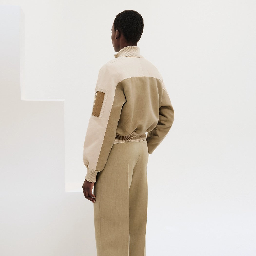 Brand New Hermès Bomber Inspiration Jacket in Vert Muscade Size 36