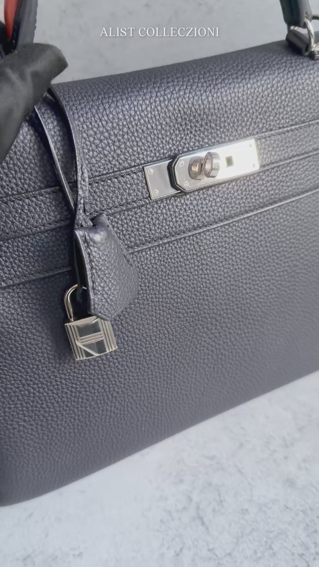 Hermes Kelly Au Galop 32 Bleu Indigo Togo with Palladium HW Limited Ed