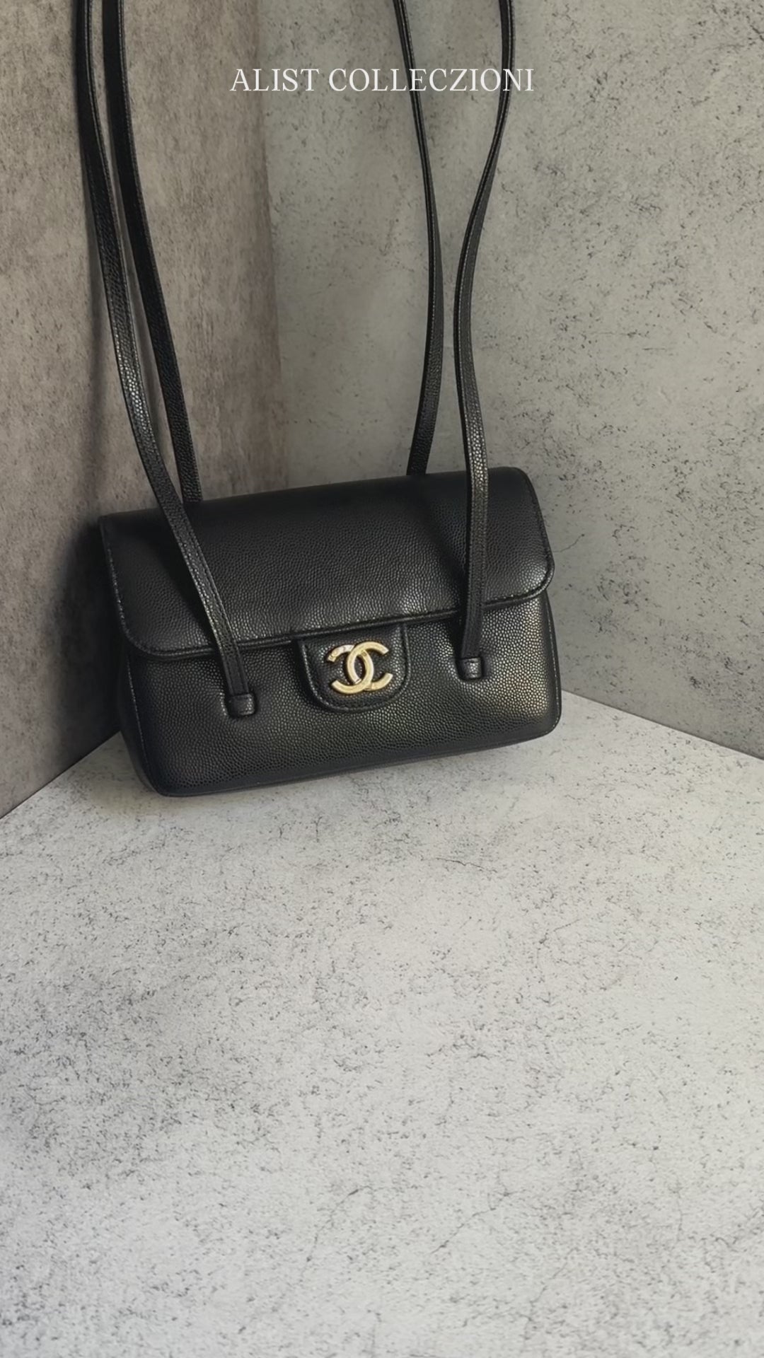 Chanel 26 Preppy Coco 17 Mini Black Grained Shiny Calfskin Gold Hardwa