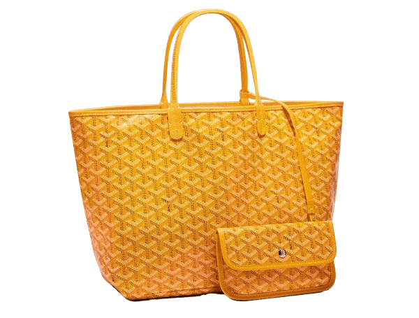 GOYARD St Louis PM Tote Bag in Yellow Goyardine