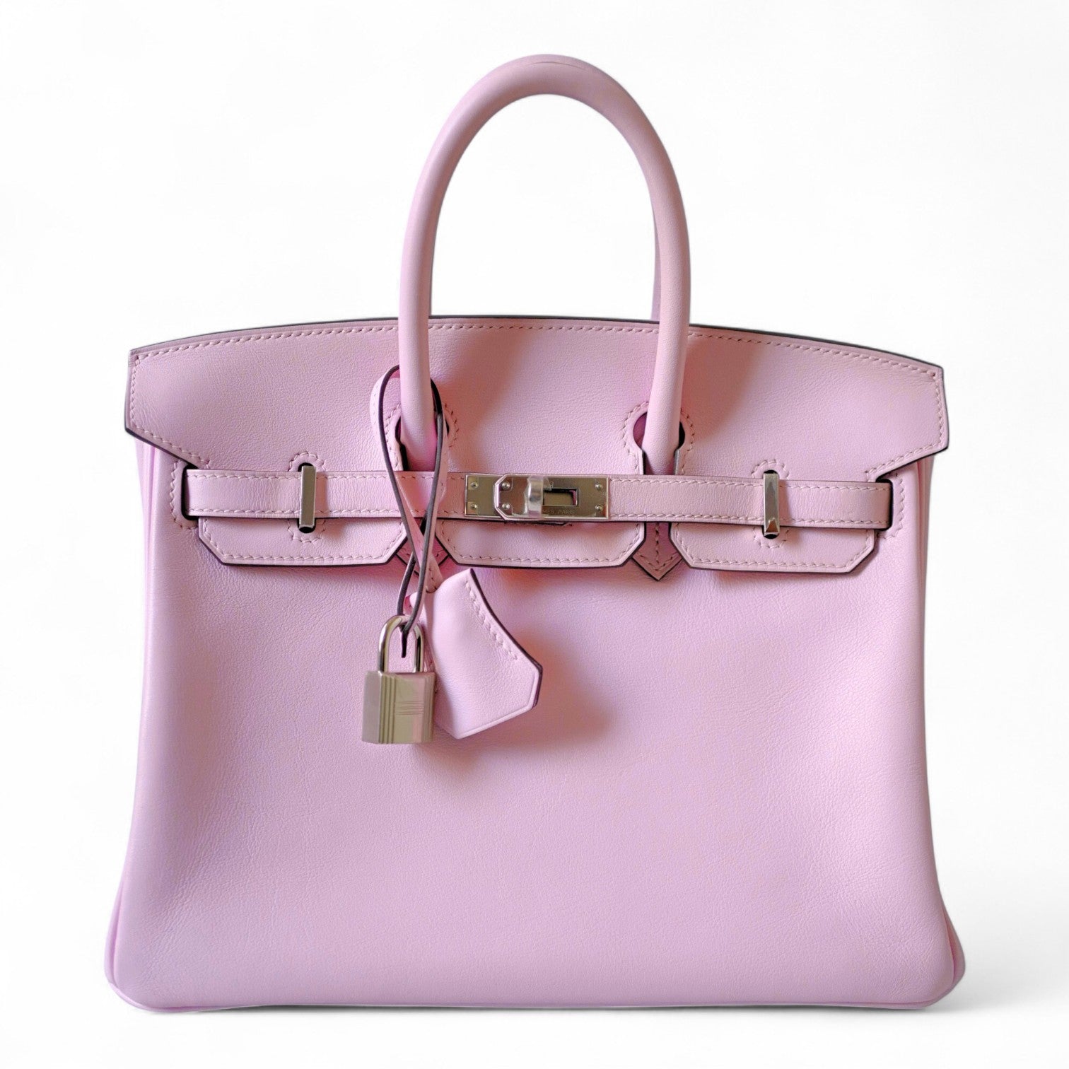 Hermès Birkin 25 Rose Sakura Swift Palladium Hardware D Stamp