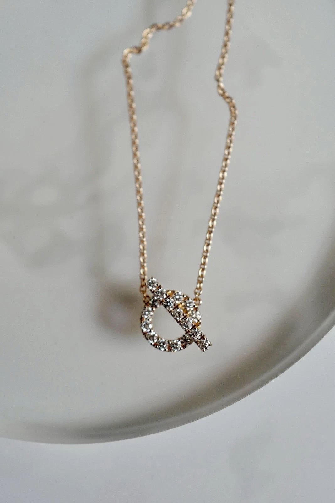 BNIB Hermes Finesse Pendant Necklace 18K Rose Gold and Diamonds NEW