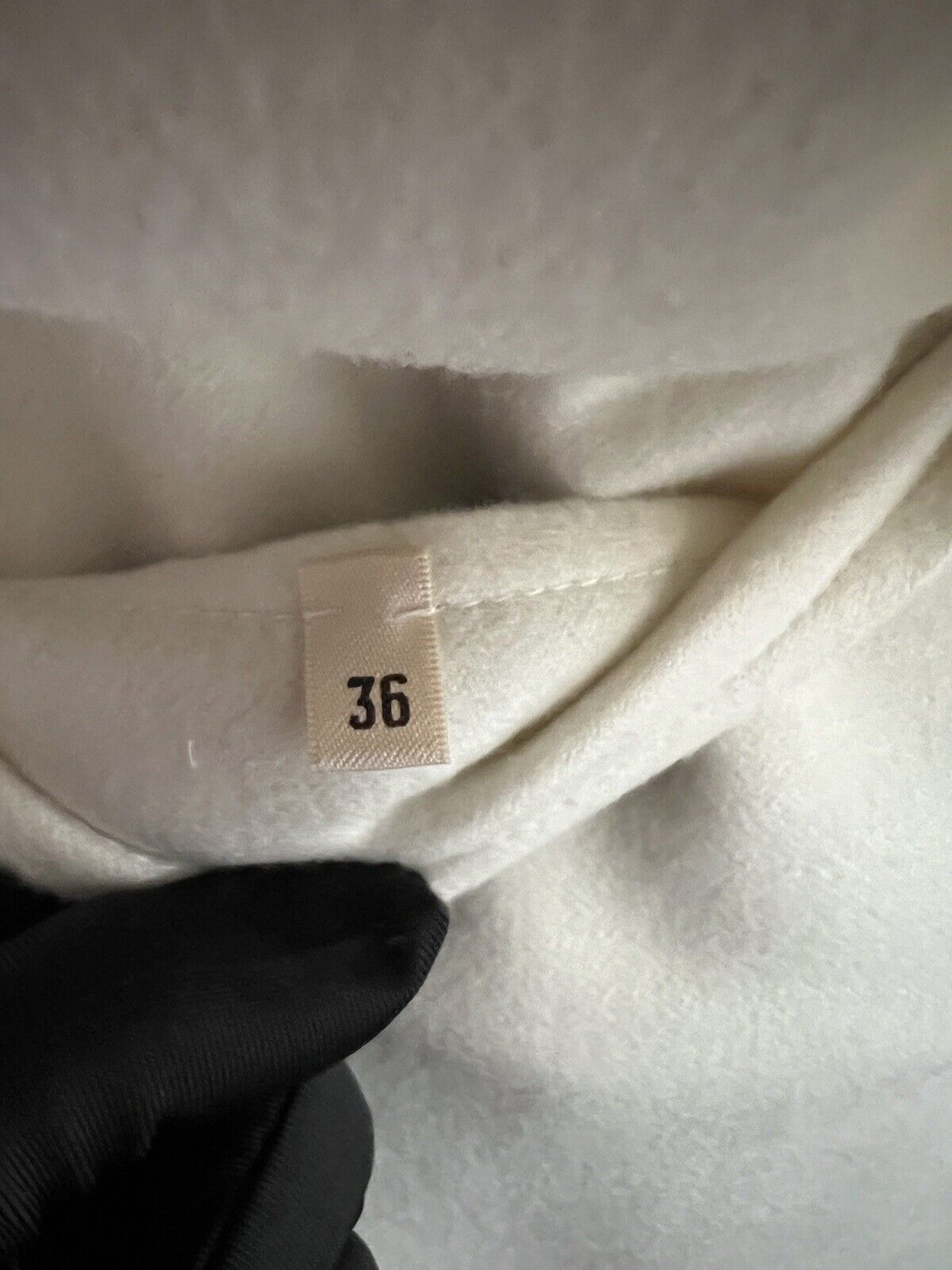 BNIB Hermes Double Cashmere Manteau Double Porte A3 Blanc Nature Size 36 $12K