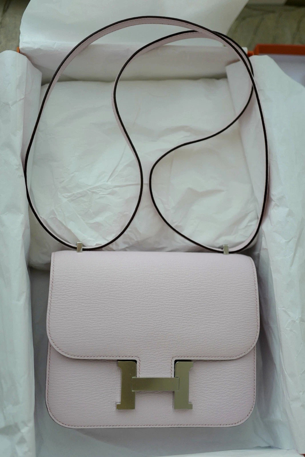 BNIB Hermes Mini Constance 18 Rose Darling Chevre leather with Palladium HW 2025