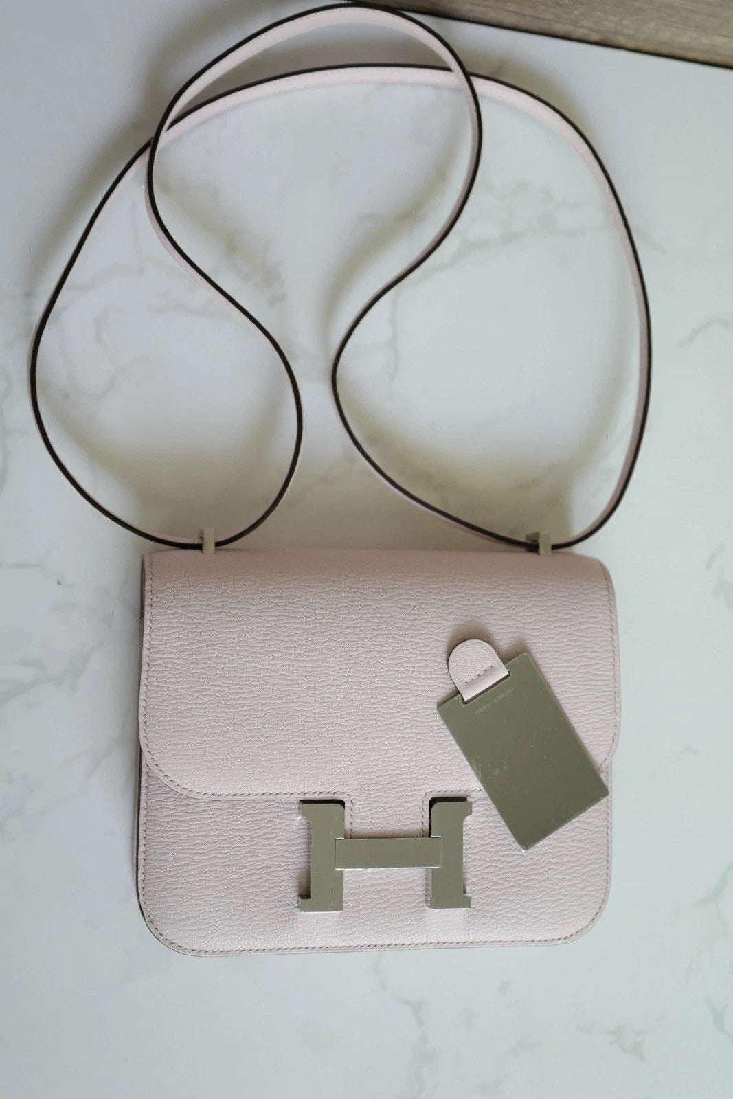 BNIB Hermes Mini Constance 18 Rose Darling Chevre leather with Palladium HW 2025