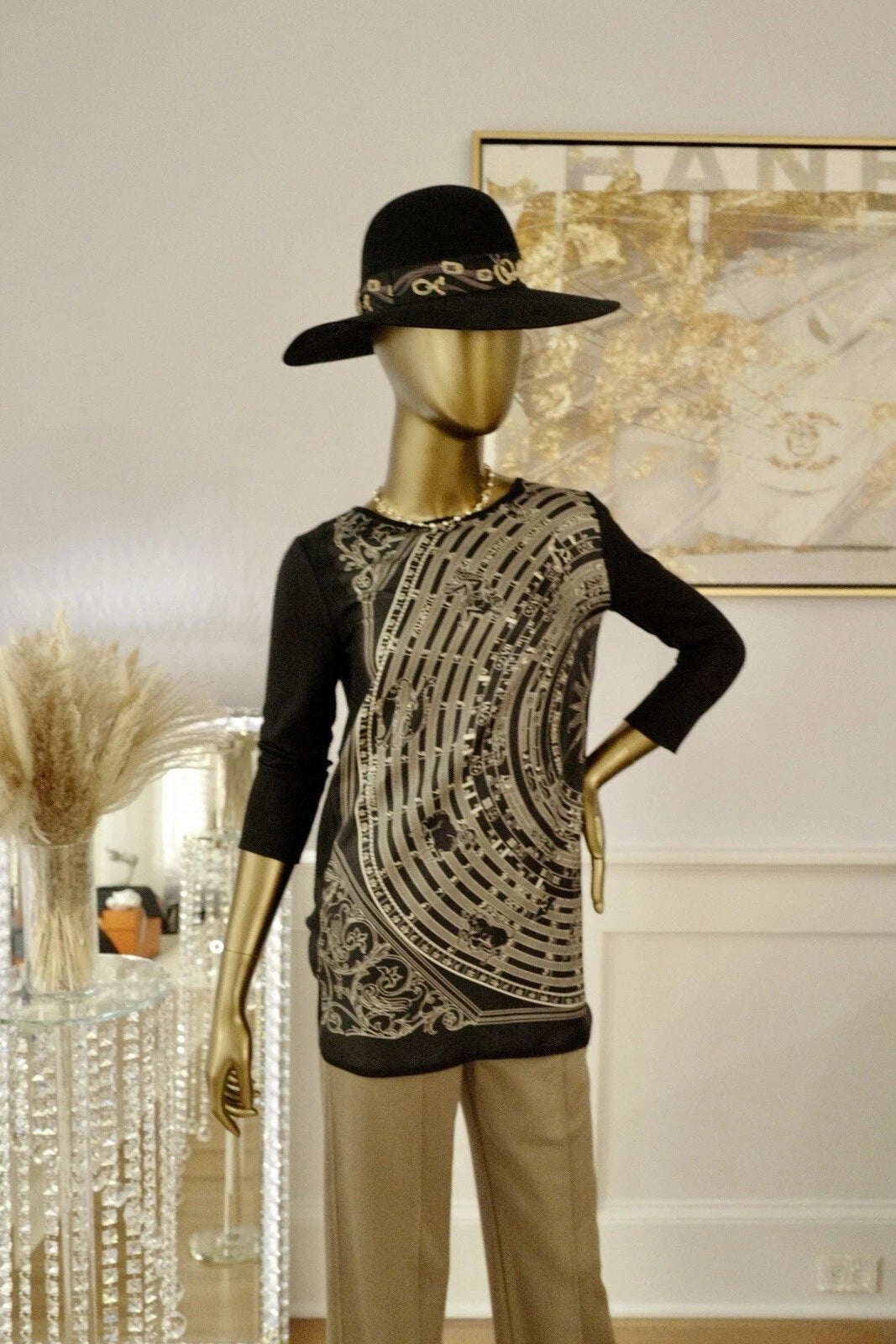 NEW Hermes Dress Shirt Astrologie In Noir (black) Size 34