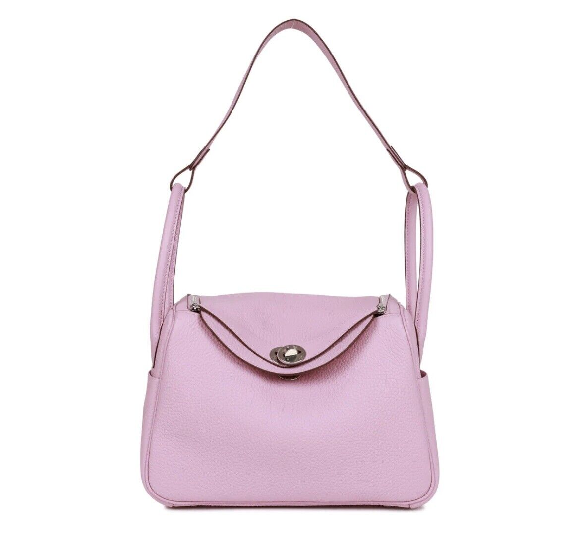 Hermes Lindy 26 Mauve Pink Sylvestre Clemence Palladium Hardware