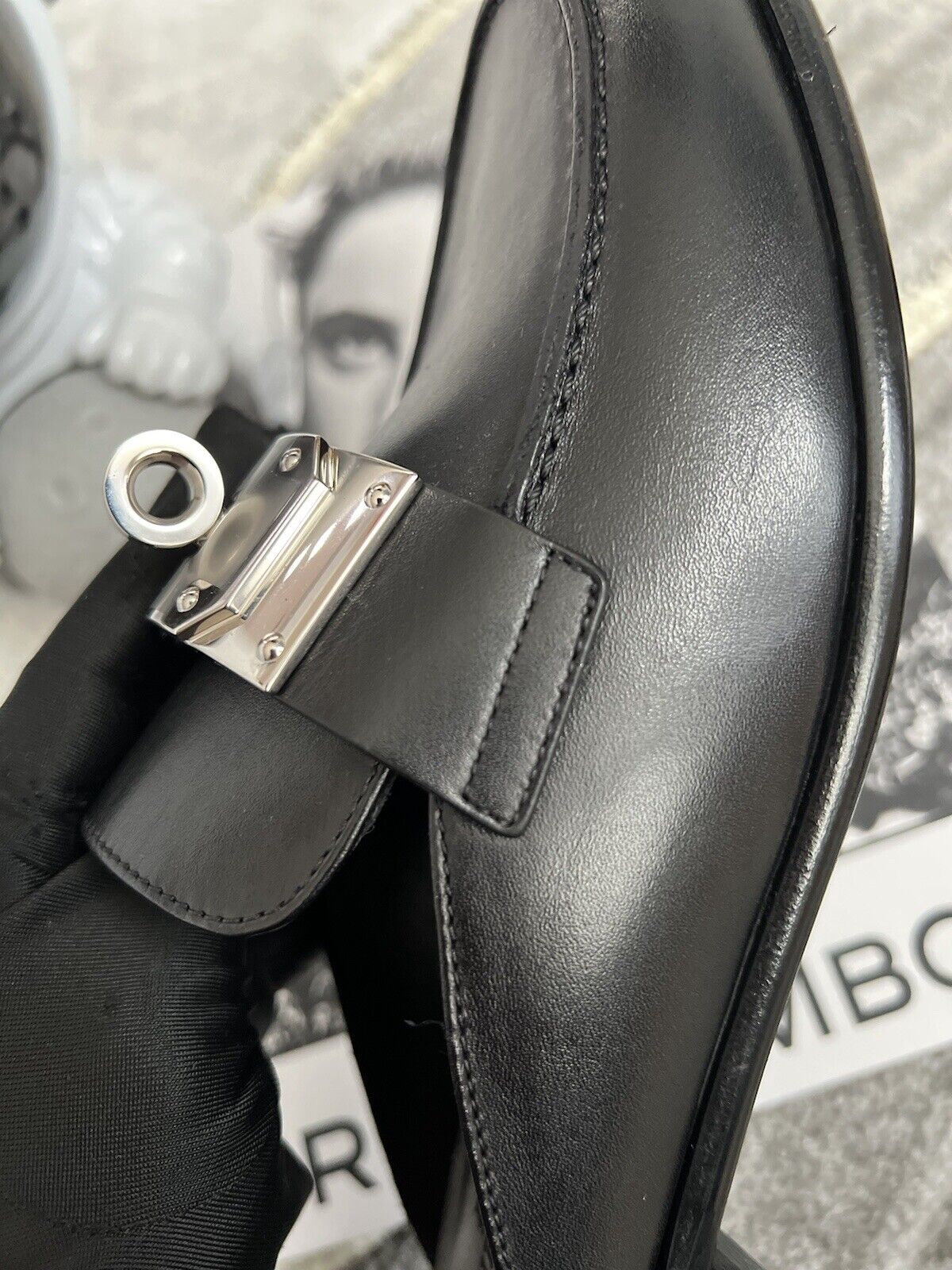 BNIB Hermes Iota Mule in Black Noir Palladium Hardware Size 37.5 Over $2000