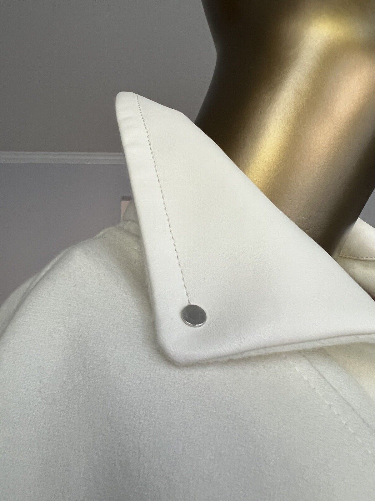 BNIB Hermes Double Cashmere Manteau Double Porte A3 Blanc Nature Size 36 $12K