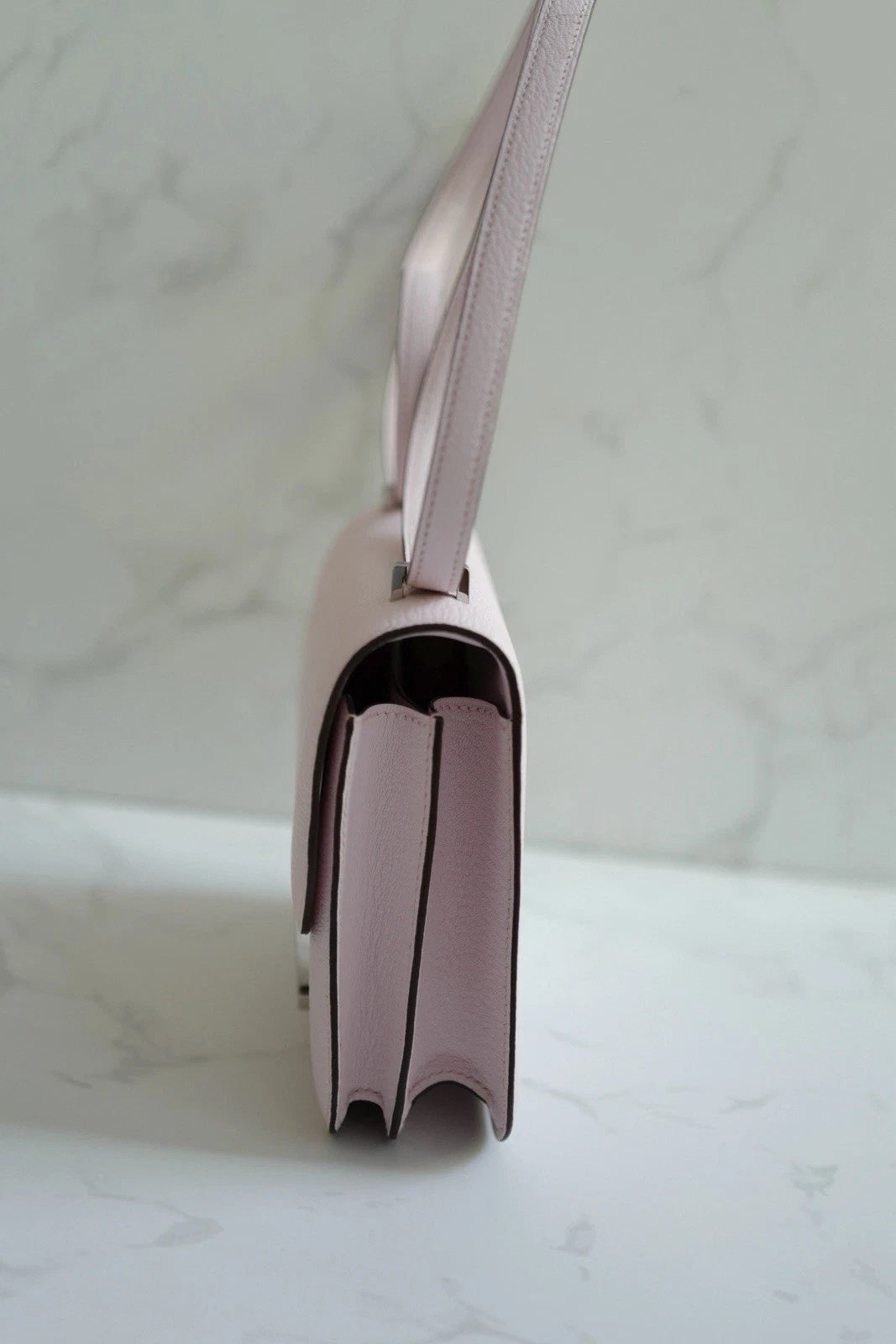 BNIB Hermes Mini Constance 18 Rose Darling Chevre leather with Palladium HW 2025