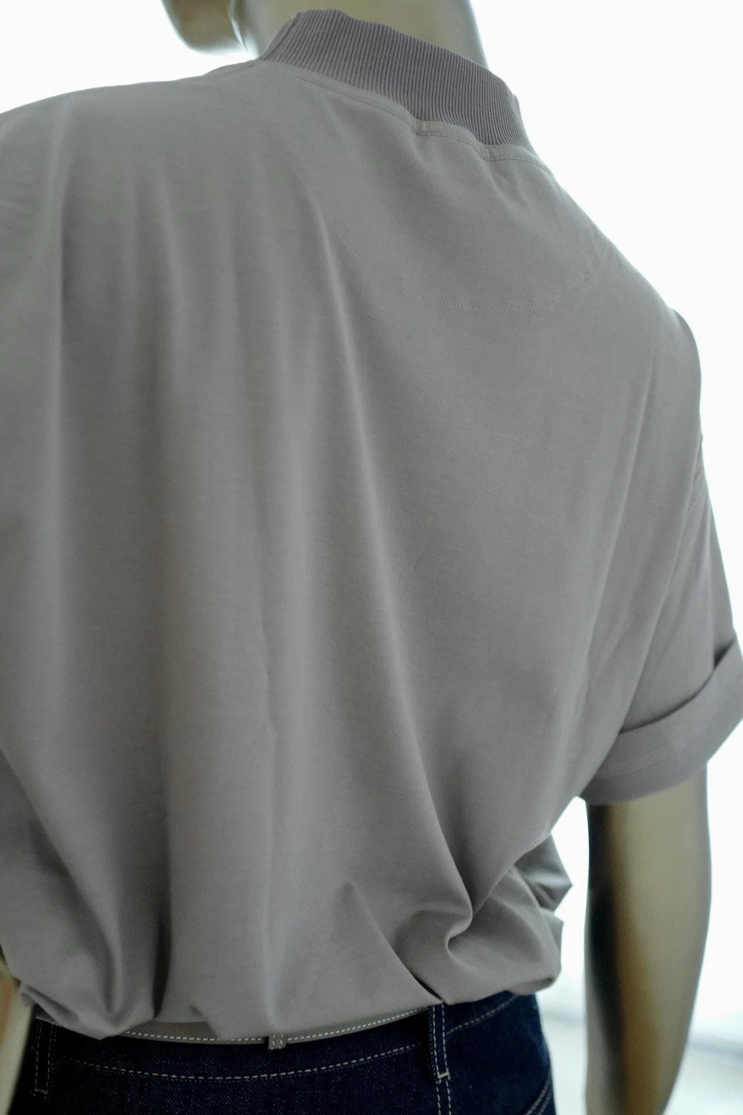 NEW Hermès "Coaching Remix" Boxy-fit T-shirt brun fumé - Size 36