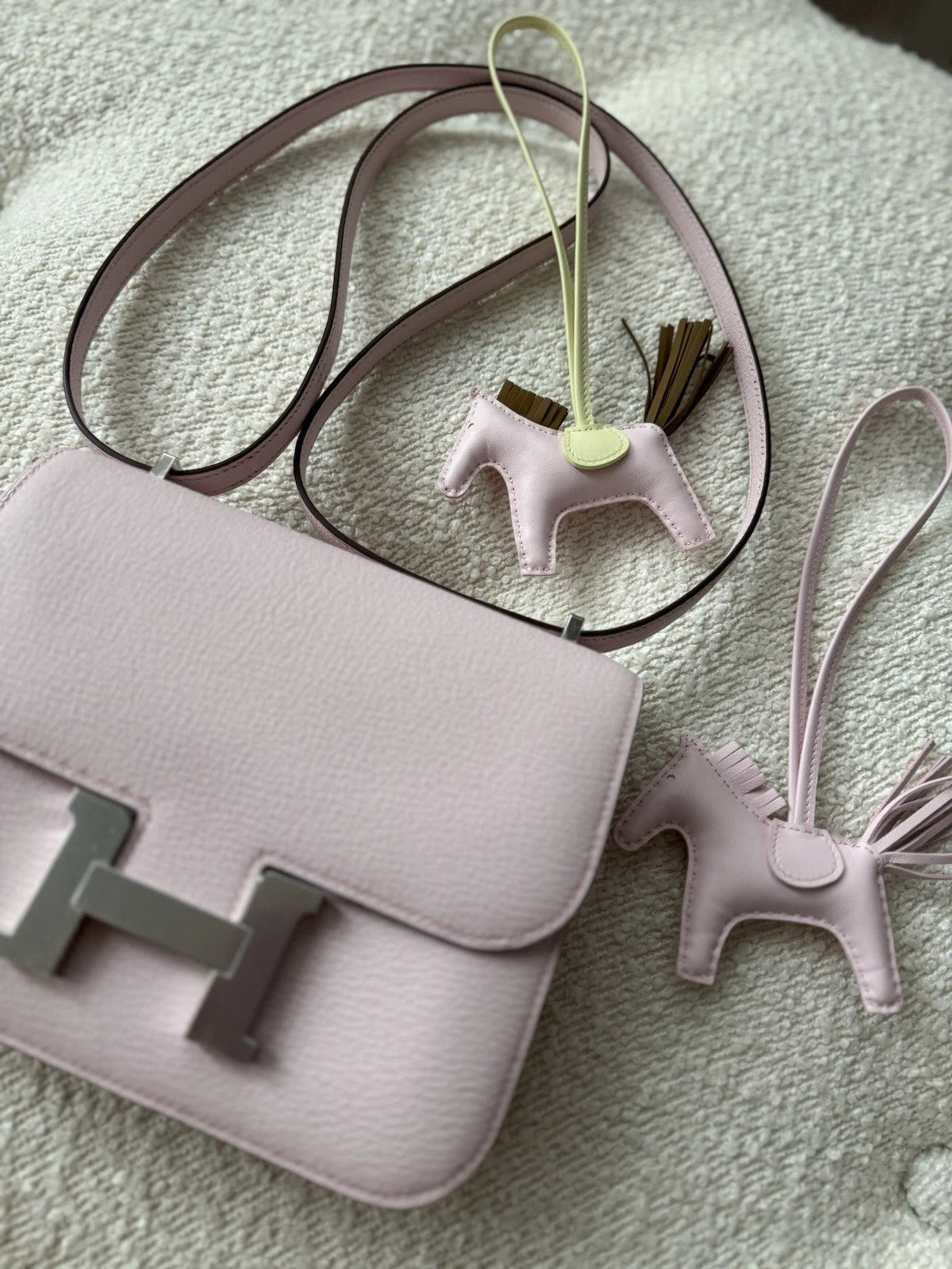 BNIB Hermes Mini Constance 18 Rose Darling Chevre leather with Palladium HW 2025