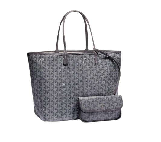 Goyard St Louis PM tote in grey Limited Edition Special Heart “Goyard”