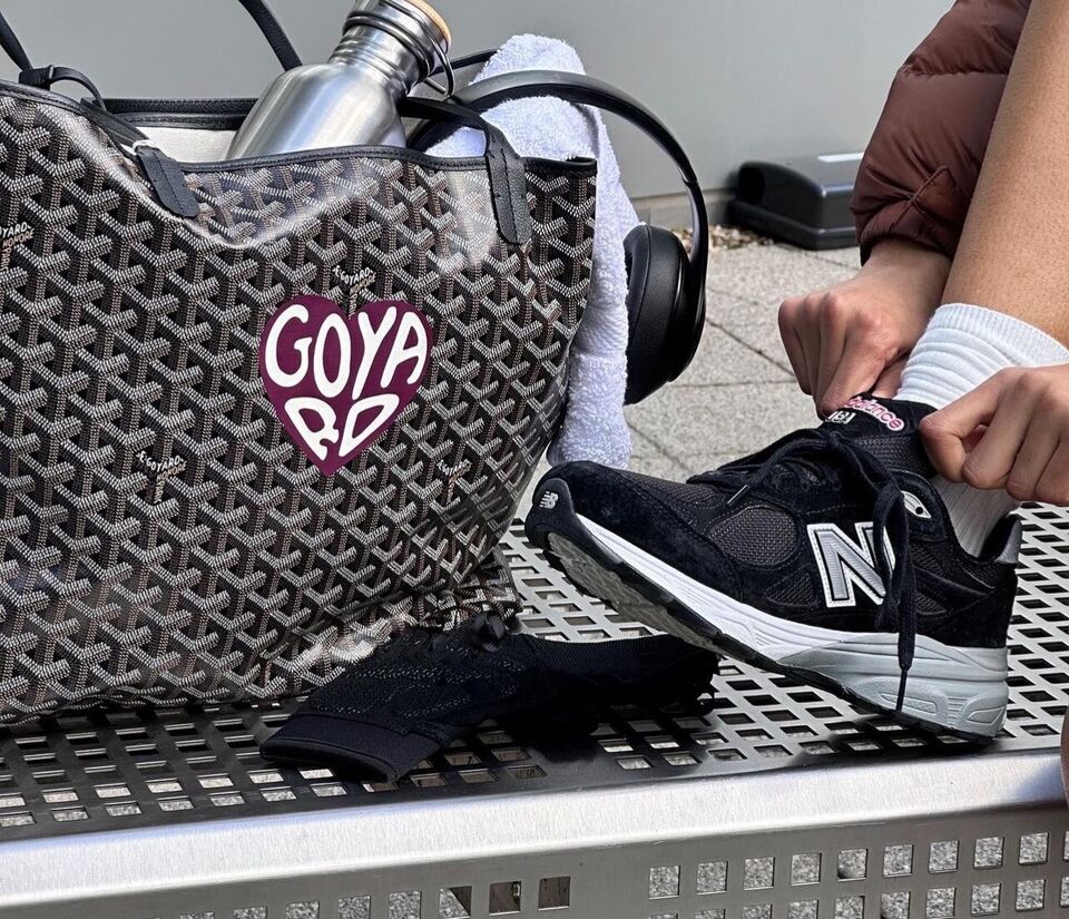 Goyard St Louis PM tote in grey Limited Edition Special Heart “Goyard”