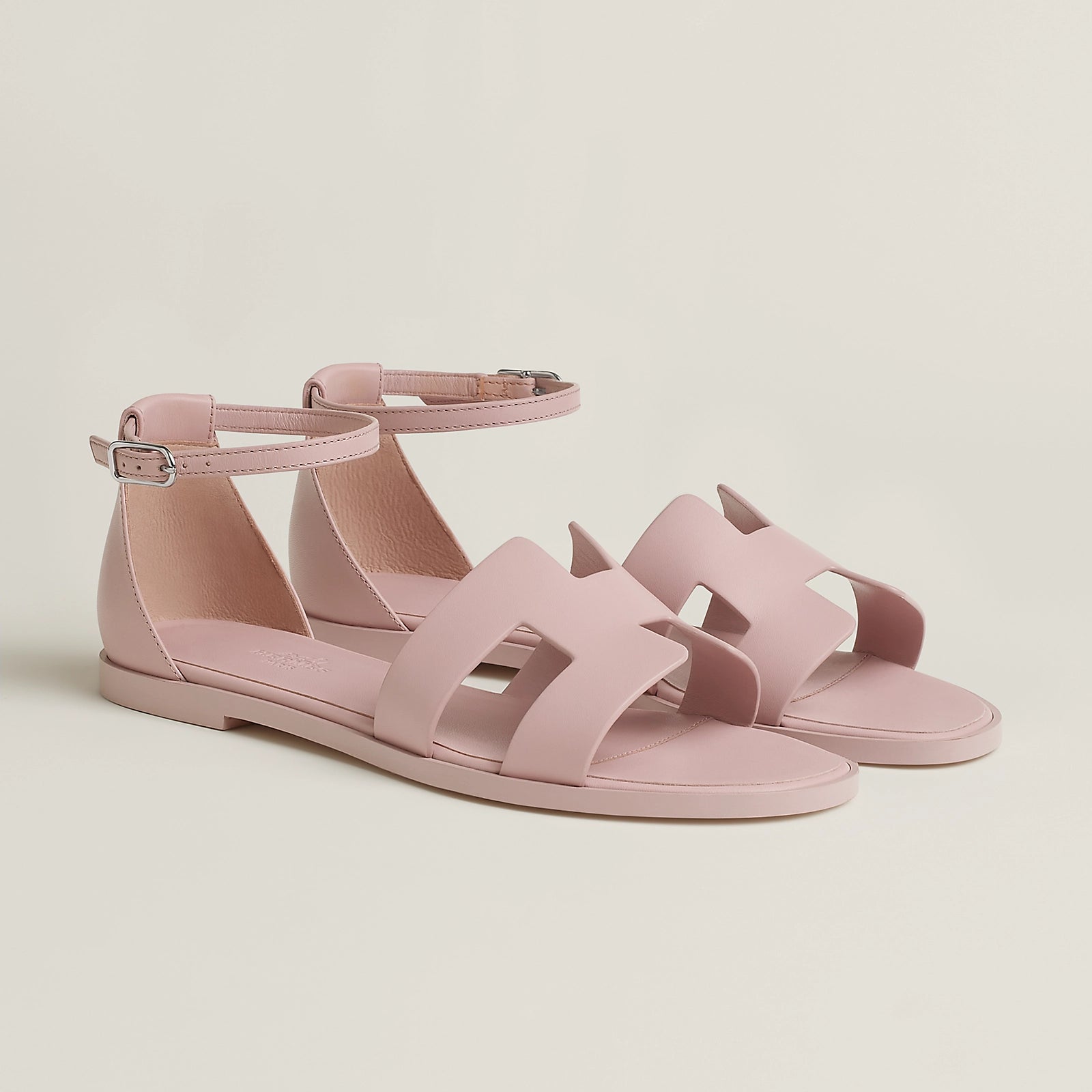 人気☆【HERMES】サンダル Santorini Rose Cancan レディース BNIB Hermes Santorini Sandal In rose cancan Size 39