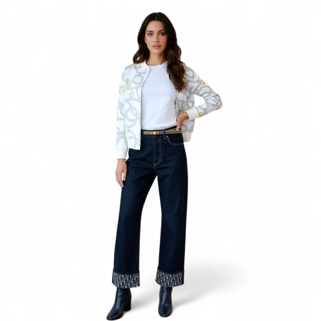 New Dior Jovana Hiesmayr Boyfriend Jeans Denim Size 36
