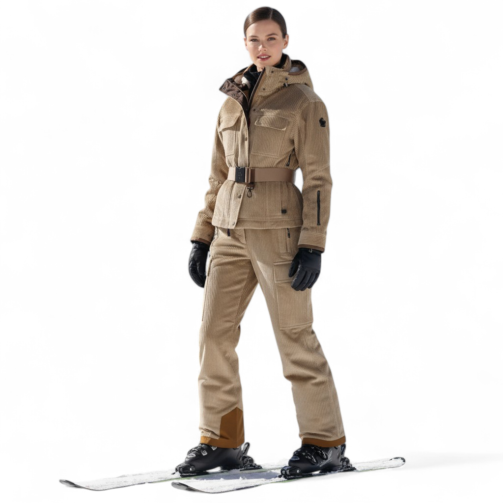 NEW Moncler Grenoble Hague Technical Shearling Down Ski Jacket & Padded Ski Pant